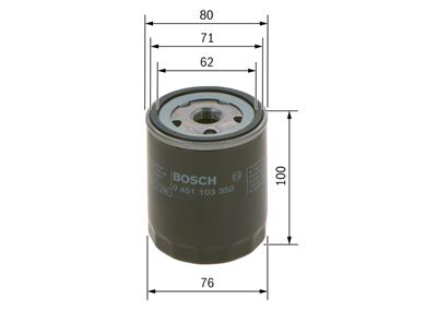 BOSCH 0 451 103 350 Číslo výrobce: P 3350. EAN: 3165143332870.