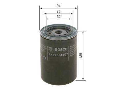 BOSCH 0 451 104 067 Číslo výrobce: P 4067. EAN: 3165141087284.