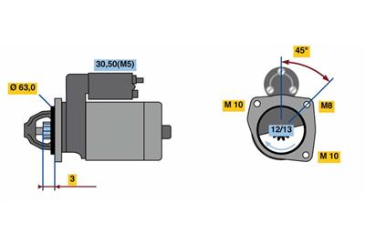 BOSCH 0 986 022 800 Číslo výrobce: 2280. EAN: 4047024614383.