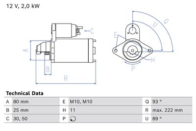 BOSCH 0 986 026 010 Číslo výrobce: 2601. EAN: 4047026535945.