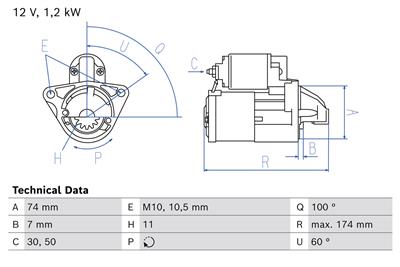BOSCH 0 986 029 260 Číslo výrobce: 2926. EAN: 4047026496154.