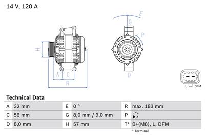 BOSCH 0 986 044 020 Číslo výrobce: 4402. EAN: 3165143494875.