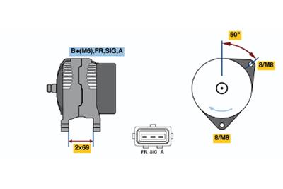 BOSCH 0 986 049 181 Číslo výrobce: 4918. EAN: 4047024415041.