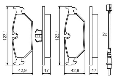 BOSCH 0 986 424 027 Číslo výrobce: BP011. EAN: 3165143660775.