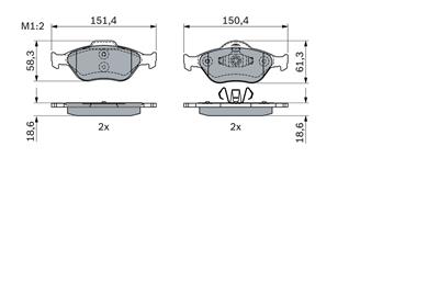 BOSCH 0 986 424 034 Číslo výrobce: BP2319. EAN: 4047026404975.