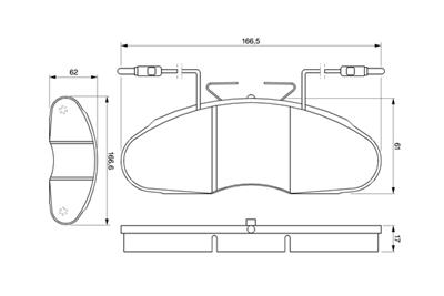 BOSCH 0 986 424 080 Číslo výrobce: BP035. EAN: 3165141276312.