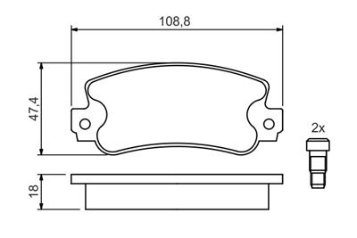 BOSCH 0 986 424 098 Číslo výrobce: BP041. EAN: 3165143209332.