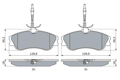 BOSCH 0 986 424 223 Číslo výrobce: BP103. EAN: 3165143119334.