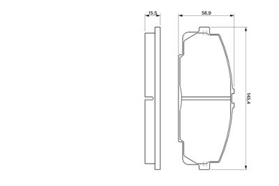 BOSCH 0 986 424 319 Číslo výrobce: BP154. EAN: 3165141122275.