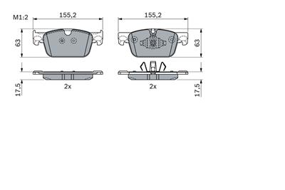 BOSCH 0 986 424 333 Číslo výrobce: BP2360. EAN: 4047026405378.
