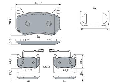 BOSCH 0 986 424 384 Číslo výrobce: BP2239. EAN: 4047026405415.