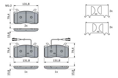 BOSCH 0 986 424 390 Číslo výrobce: BP2241. EAN: 4047026405477.
