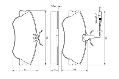 BOSCH 0 986 424 451 Číslo výrobce: BP220. EAN: 3165141980776.