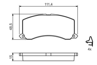 BOSCH 0 986 424 465 Číslo výrobce: BP234. EAN: 3165143100233.