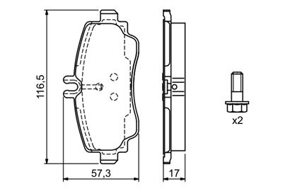 BOSCH 0 986 424 470 Číslo výrobce: BP239. EAN: 3165143661291.