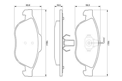 BOSCH 0 986 424 507 Číslo výrobce: BP266. EAN: 3165143144084.