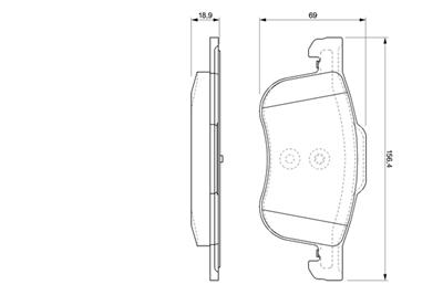 BOSCH 0 986 424 540 Číslo výrobce: BP291. EAN: 3165143660515.