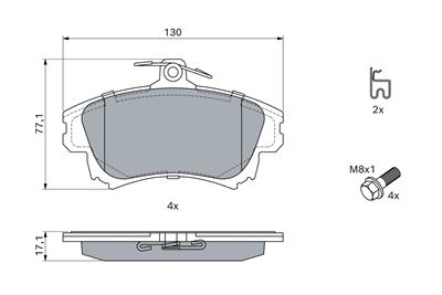 BOSCH 0 986 424 541 Číslo výrobce: BP292. EAN: 3165143660522.