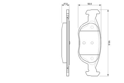BOSCH 0 986 424 544 Číslo výrobce: BP295. EAN: 3165143664209.