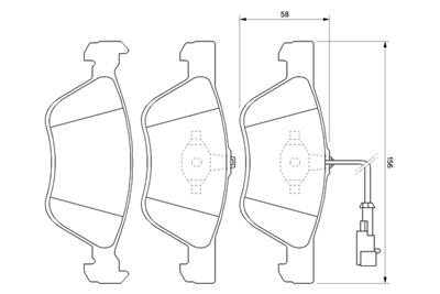 BOSCH 0 986 424 578 Číslo výrobce: BP324. EAN: 3165143776797.