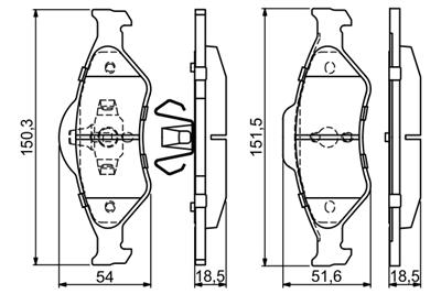 BOSCH 0 986 424 645 Číslo výrobce: BP362. EAN: 3165143776933.