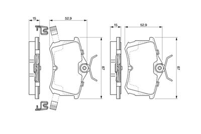 BOSCH 0 986 424 661 Číslo výrobce: BP377. EAN: 3165143761151.