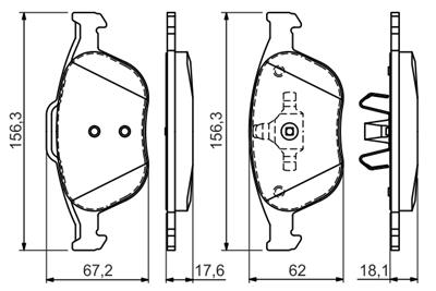 BOSCH 0 986 424 701 Číslo výrobce: BP414. EAN: 3165143660744.