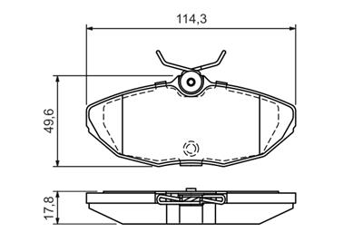 BOSCH 0 986 424 702 Číslo výrobce: BP415. EAN: 3165143760635.