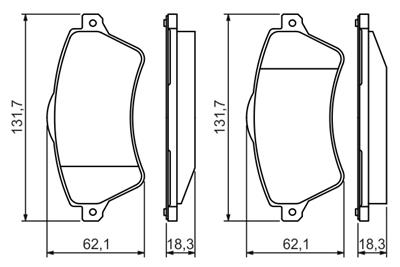 BOSCH 0 986 424 721 Číslo výrobce: BP432. EAN: 3165143662106.
