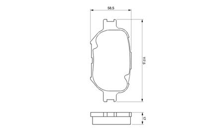 BOSCH 0 986 424 808 Číslo výrobce: BP946. EAN: 4047023107787.