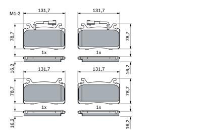 BOSCH 0 986 424 851 Číslo výrobce: BP2396. EAN: 4047026416893.