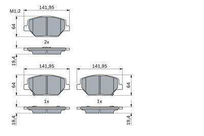 BOSCH 0 986 424 869 Číslo výrobce: BP2492. EAN: 4047026417043.