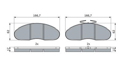 BOSCH 0 986 424 914 Číslo výrobce: BP2532. EAN: 4047026502800.