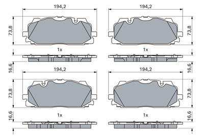 BOSCH 0 986 424 945 Číslo výrobce: BP2563. EAN: 4047026503012.