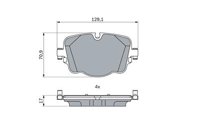BOSCH 0 986 424 948 Číslo výrobce: BP2566. EAN: 4047026503036.