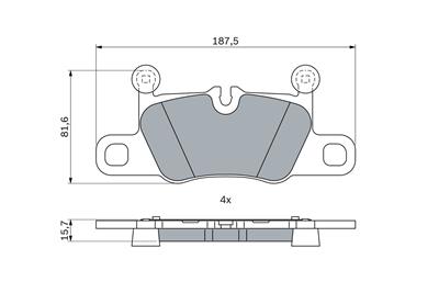 BOSCH 0 986 424 971 Číslo výrobce: BP2588. EAN: 4047026503272.