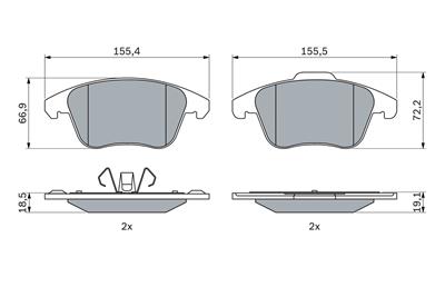 BOSCH 0 986 424 986 Číslo výrobce: BP2603. EAN: 4047026503364.