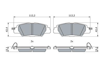 BOSCH 0 986 460 006 Číslo výrobce: BP2625. EAN: 4047023048530.