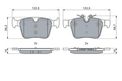 BOSCH 0 986 460 034 Číslo výrobce: BP2747. EAN: 4047026586459.