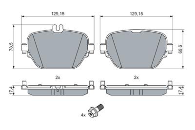 BOSCH 0 986 460 039 Číslo výrobce: BP2752. EAN: 4047026586183.