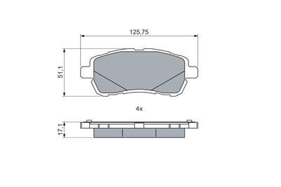 BOSCH 0 986 460 048 Číslo výrobce: BP2759. EAN: 4047026586220.