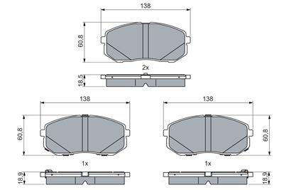 BOSCH 0 986 460 077 Číslo výrobce: BP2788. EAN: 4047026586350.