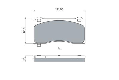 BOSCH 0 986 460 084 Číslo výrobce: BP2794. EAN: 4047026586381.