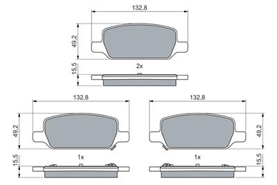 BOSCH 0 986 460 086 Číslo výrobce: BP2796. EAN: 4047026586404.