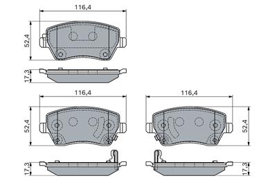 BOSCH 0 986 460 123 Číslo výrobce: BP2825. EAN: 4047026788112.