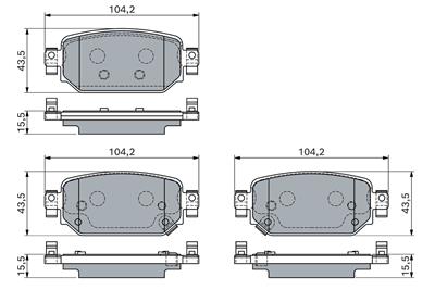 BOSCH 0 986 460 135 Číslo výrobce: BP2836. EAN: 4047026788228.