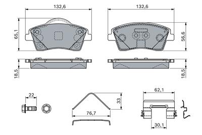 BOSCH 0 986 460 141 Číslo výrobce: BP2840. EAN: 4047026788266.