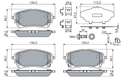 BOSCH 0 986 460 149 Číslo výrobce: BP2847. EAN: 4047026788341.