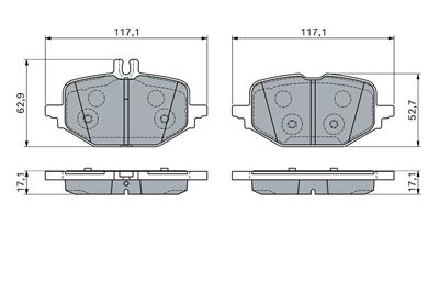 BOSCH 0 986 460 163 Číslo výrobce: BP2861. EAN: 4047026788488.