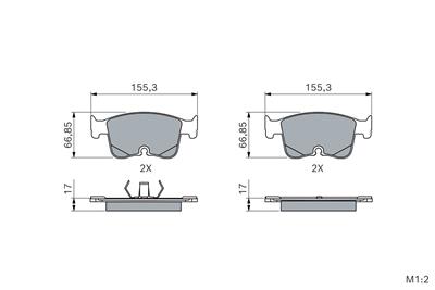 BOSCH 0 986 460 191 Číslo výrobce: BP2889.